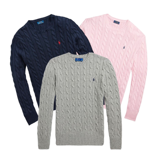 Mix Pièces Pull Ralph Lauren Torsadé Premium